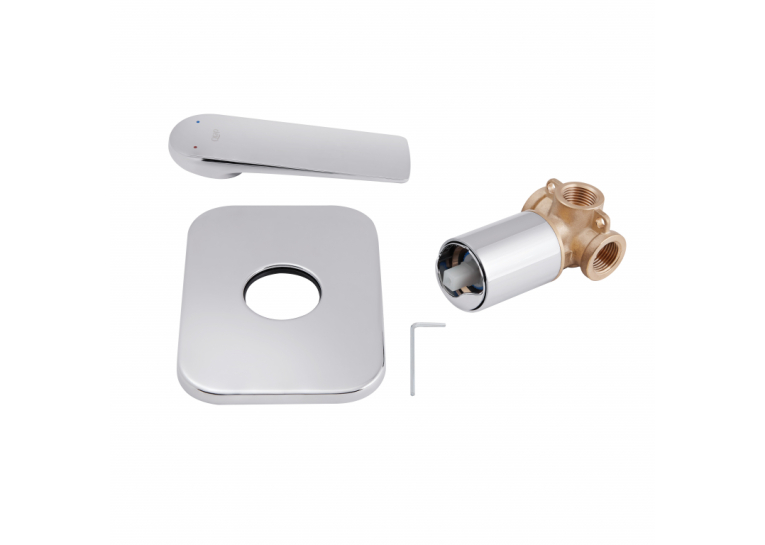 Смеситель скрытого монтажа для душа Qtap Vlasta 6228102NC (QTVLA6228102NC)