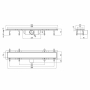 Трап Qtap Dry Tile304-600 линейный с сухим затвором под плитку 600 мм (QTDRYTILE304600)