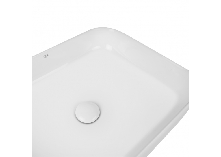 Раковина-чаша Qtap Tern 500x390x140 White с донным клапаном (QT17112195W)