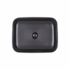 Раковина-чаша Qtap Tern 500x390x140 Matt black с донным клапаном (QT172195MBMB)
