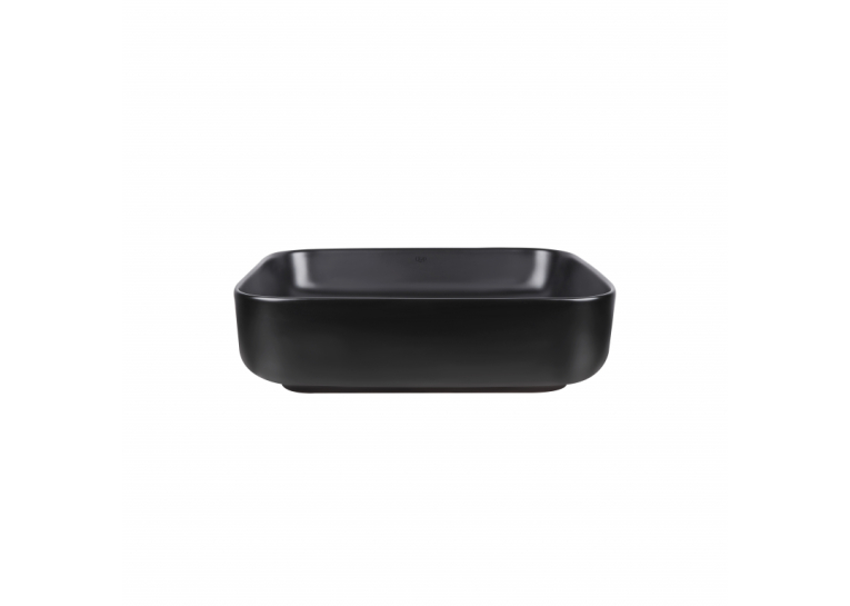 Раковина-чаша Qtap Tern 500x390x140 Matt black с донным клапаном (QT172195MBMB)