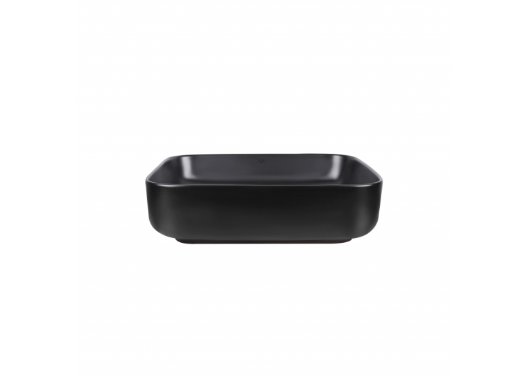 Раковина-чаша Qtap Tern 500x390x140 Matt black с донным клапаном (QT172195MBMB)