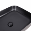 Раковина-чаша Qtap Tern 500x390x140 Matt black с донным клапаном (QT172195MBMB)