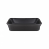 Раковина-чаша Qtap Virgo 490х350х110 Matt black с донным клапаном (QT18112261MBMB)