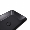 Раковина-чаша Qtap Virgo 490х350х110 Matt black с донным клапаном (QT18112261MBMB)