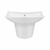  Раковина підвісна моноблок Qtap Presto 600х450х405mm White з донним клапаном (QT2411G822W)