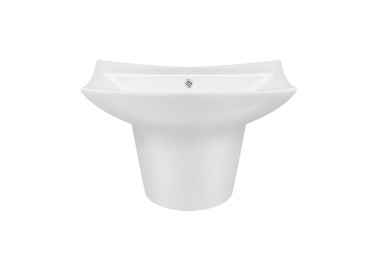  Раковина підвісна моноблок Qtap Presto 600х450х405mm White з донним клапаном (QT2411G822W)