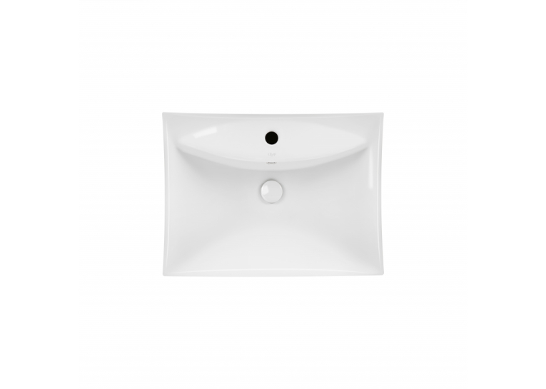  Раковина підвісна моноблок Qtap Presto 600х450х405mm White з донним клапаном (QT2411G822W)
