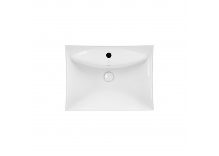 Раковина підвісна моноблок Qtap Presto 600х450х405mm White з донним клапаном (QT2411G822W)