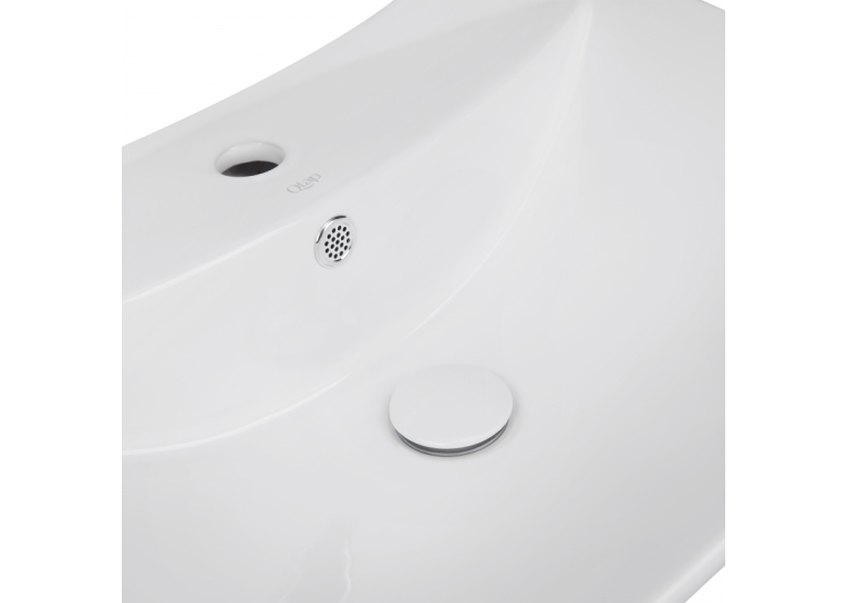  Раковина підвісна моноблок Qtap Presto 600х450х405mm White з донним клапаном (QT2411G822W)