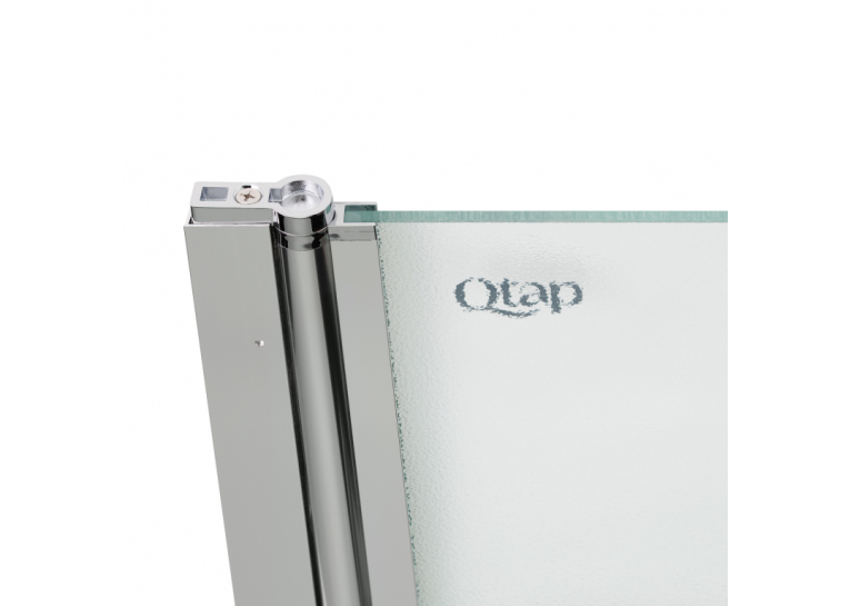 Штора на ванну Qtap Standard CRM407513APL стекло Pear 6 мм, 75х130 см, левая STDCRM407513APL