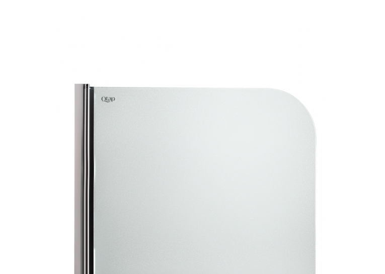 Штора на ванну Qtap Standard CRM407513APL стекло Pear 6 мм, 75х130 см, левая STDCRM407513APL