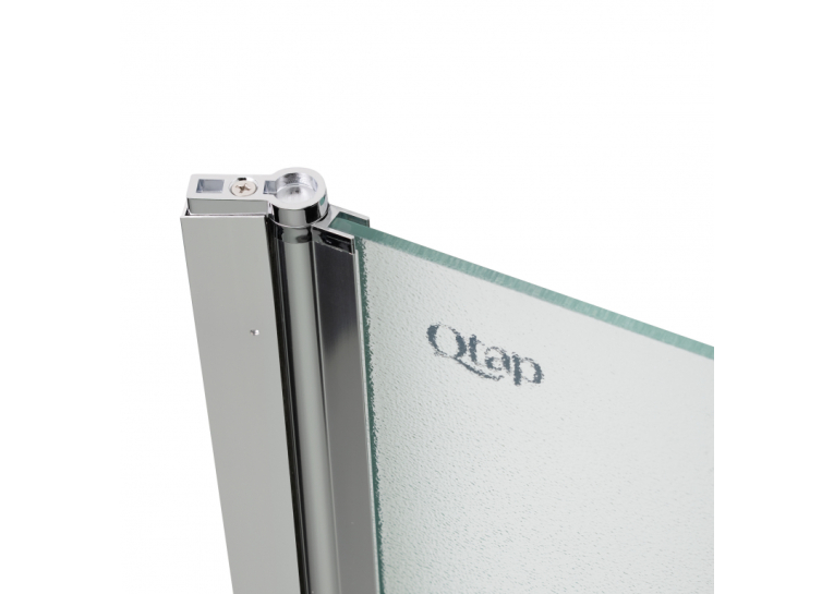 Штора на ванну Qtap Standard CRM407513APL стекло Pear 6 мм, 75х130 см, левая STDCRM407513APL