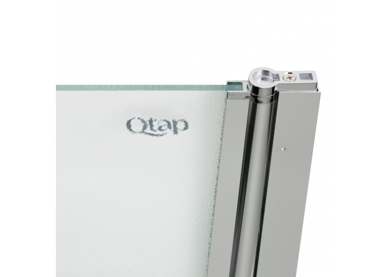 Штора на ванну Qtap Standard CRM407513APR стекло Pear 6 мм, 75х130 см, правая STDCRM407513APR