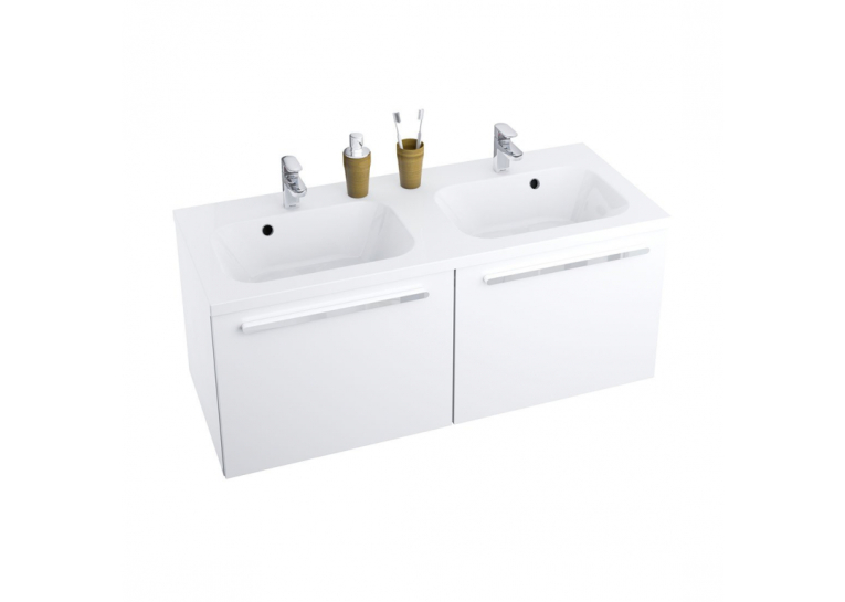 Тумба для подвійної раковини Ravak SD CHROME 1200, 120 см, білий глянець, X000000536