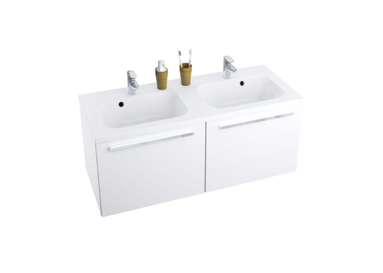 Тумба для подвійної раковини Ravak SD CHROME 1200, 120 см, білий глянець, X000000536