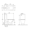  Унітаз компакт-диск Volle Leon Rey Rimless 13-11-858 з сидінням Slim slow-closing