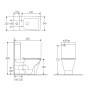  Унітаз компакт-диск Volle Leon Rey Rimless 13-11-858 з сидінням Slim slow-closing