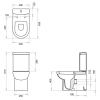  Унітаз-компакт з функцією біде VOLLE Virgo 13-23-303 з бачком + сидіння Slim Soft Close