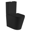  Унітаз-компакт VOLLE Nemo Black Rimless із сидінням Slim Soft Close дюропласт 13-17-377 Black