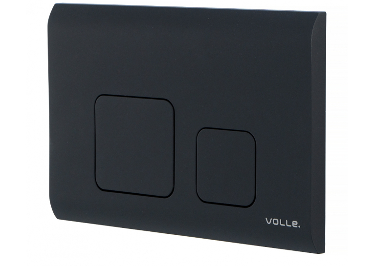  Клавіша змиву Volle CUADRA EVO, чорний soft-touch (222113)