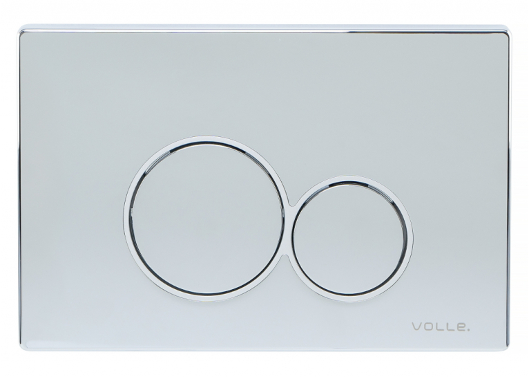  Клавіша змиву Volle VISO EVO, хром (222121)