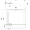  Душовий піддон CERSANIT TAKO 90x90 S204-012
