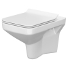  Унітаз підвісний 742 Cersanit Como Clean On із сидінням дюропласт soft-close (K701-102)
