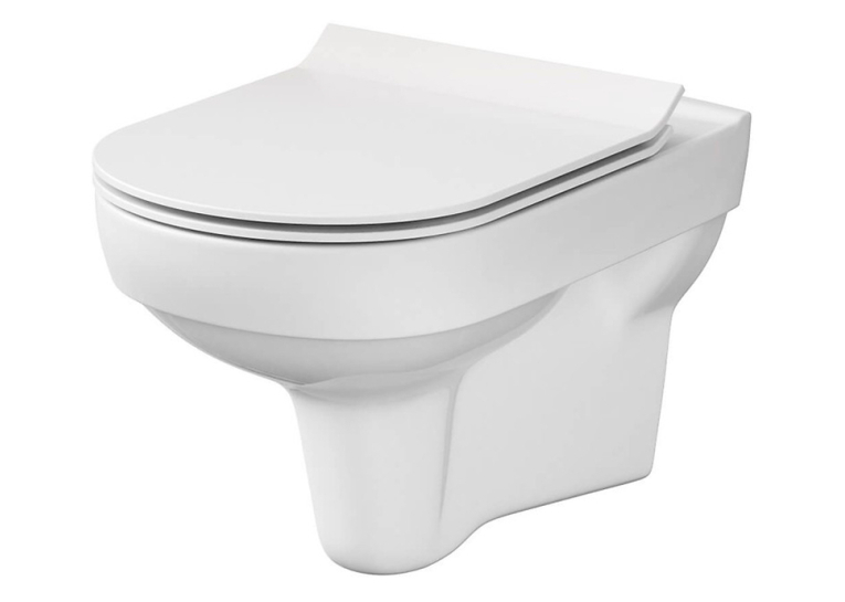  Унітаз підвісний 749 Cersanit City CleanOn K701-143 з сидінням Slim Soft Close дюропласт