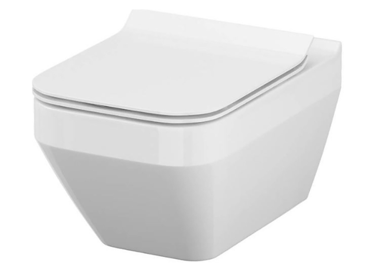 Унитаз подвесной Cersanit Crea Clean On с сиденьем Slim (S701-404)