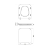 Унитаз подвесной Cersanit Crea Clean On с сиденьем Slim (S701-404)