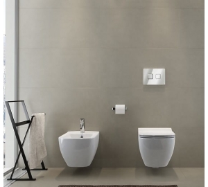 Унитаз подвесной Cersanit Virgo Clean On с сиденьем дюропласт легкосъемным Soft Close (S701-427)