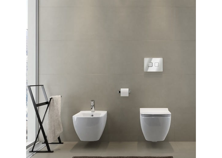 Унитаз подвесной Cersanit Virgo Clean On с сиденьем дюропласт легкосъемным Soft Close (S701-427)