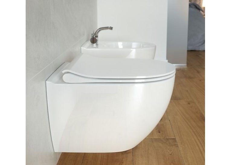 Унитаз подвесной Cersanit B246 Zen Clean On с сиденьем дюропласт soft-close (S701-428)