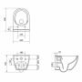 Унитаз подвесной Cersanit B246 Zen Clean On с сиденьем дюропласт soft-close (S701-428)