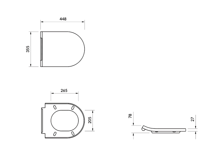 Унитаз подвесной Cersanit Inverto Stream On с сиденьем Slim Wrap дюропласт (S701-432)