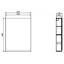 Шкафчик подвесной CERSANIT Moduo 60 S929-015 серый