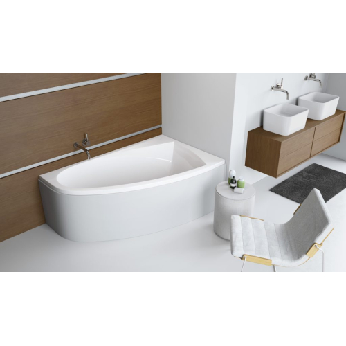 Ванна акриловая RADAWAY RINEIA 150x095 (WA1-31-150x095LS) + ножки (NWE-68) + сифон R135L
