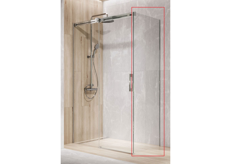  Бічна стінка Radaway Espera Pro S1 1000x2000 хром/прозоре скло 10093100-01-01
