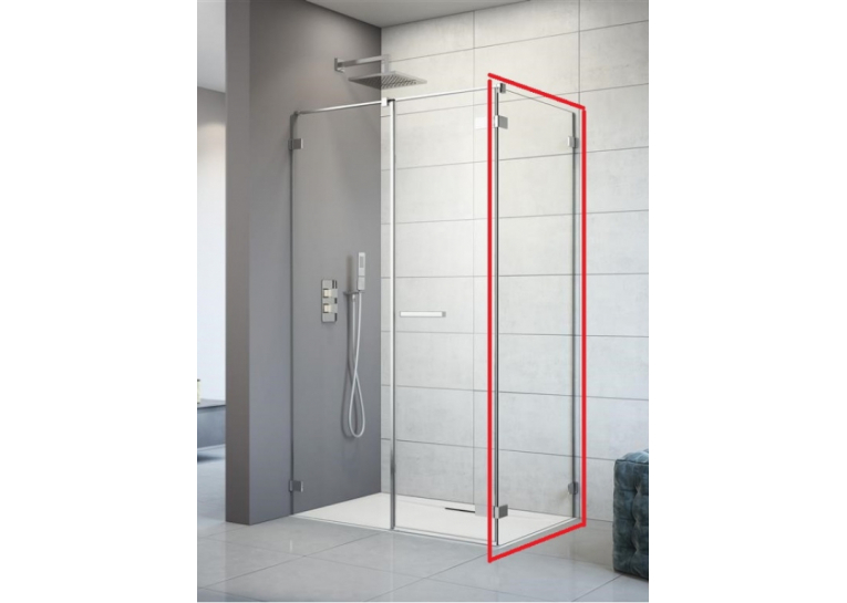  Бічна стінка Radaway Arta S2 1000x2000 хром/прозоре скло 386112-03-01