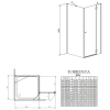 Душевая кабина Radaway Torrenta KDJ 900Lx900x1850 хром/графит 32202-01-05NL