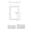  Душовий піддон Radaway Doros D 1000x900x50 білий SDRD1090-01