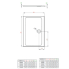  Душовий піддон Radaway Doros D 1100x800x50 білий SDRD1180-01