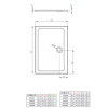  Душовий піддон Radaway Doros D 1100x900x50 білий SDRD1190-01