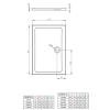  Душовий піддон Radaway Doros D 1200x1000x50 білий SDRD1210-01
