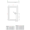  Душовий піддон Radaway Doros D 1200x900x50 білий SDRD1290-01