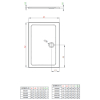  Душовий піддон Radaway Doros D 1300x900x50 білий SDRD1390-01