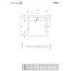  Душовий піддон Radaway Teos З 900x900x40 білий HTC9090-04