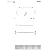  Душовий піддон Radaway Teos З 900x900x40 чорний HTC9090-54