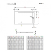  Душовий піддон Radaway Teos F 1200x900x40 білий HTF12090-04